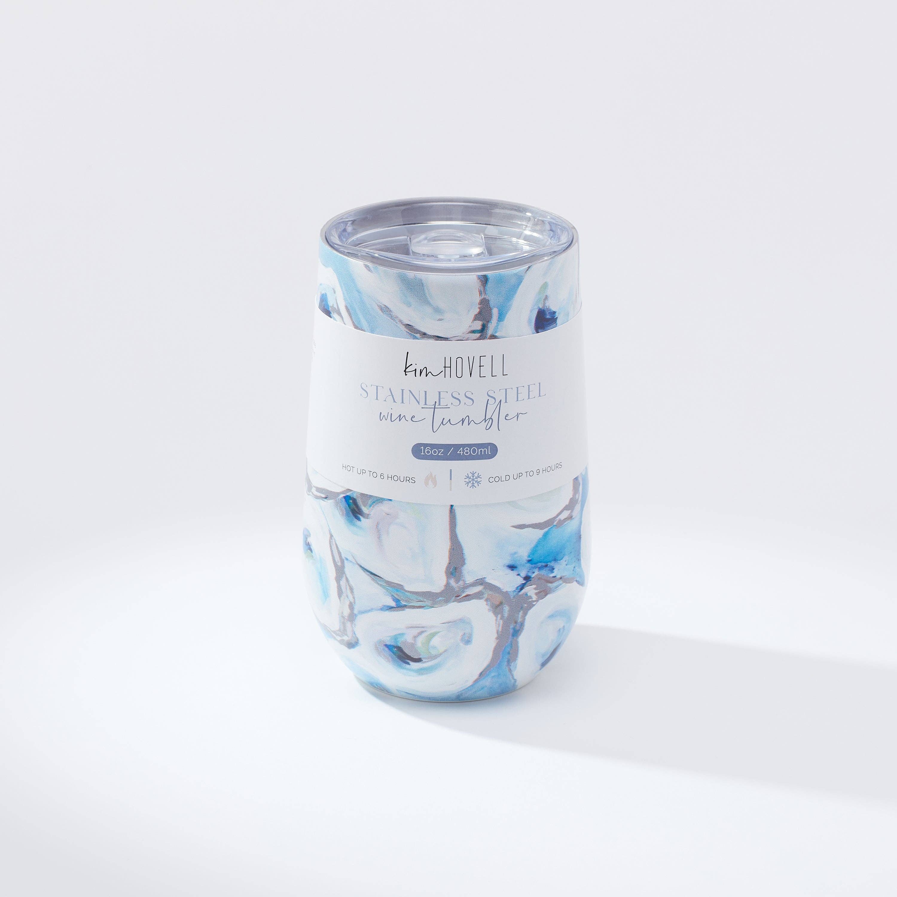 Kim Hovell Art - 16oz Wine Tumbler - Ebb and Flow