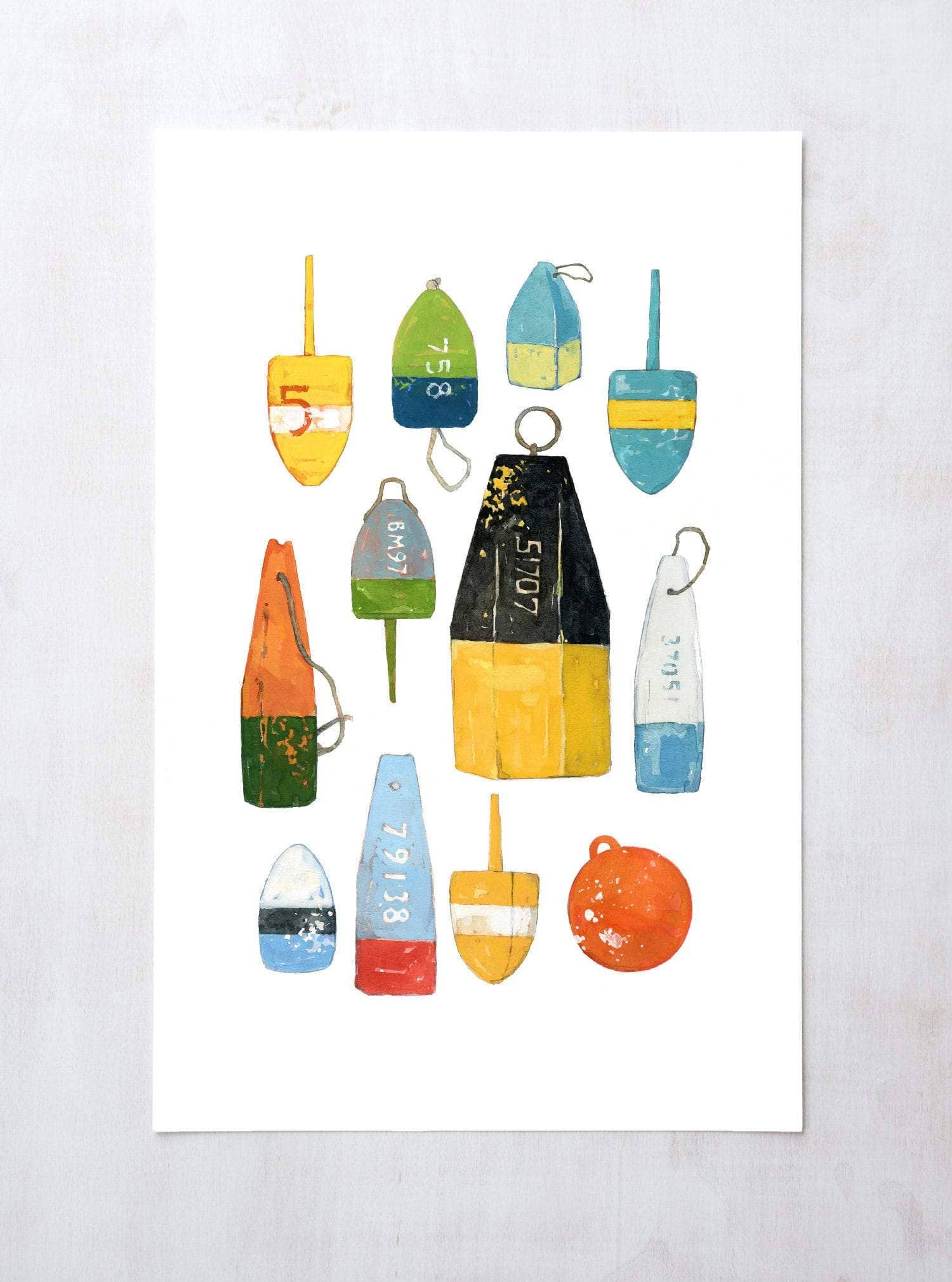 Lobster Buoys Print