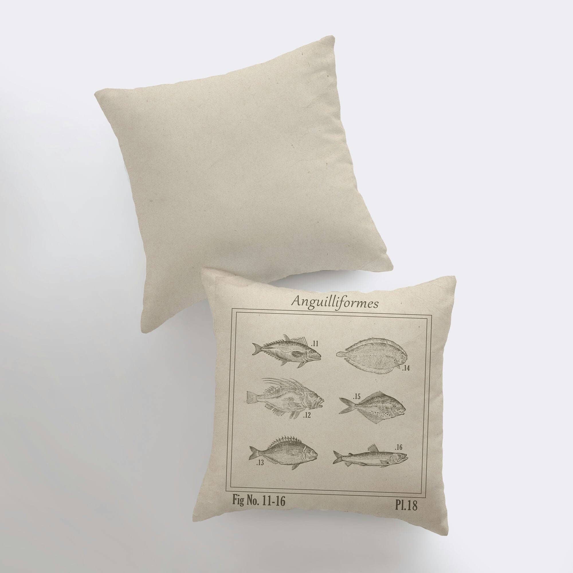 Fish 16x16 down pillow