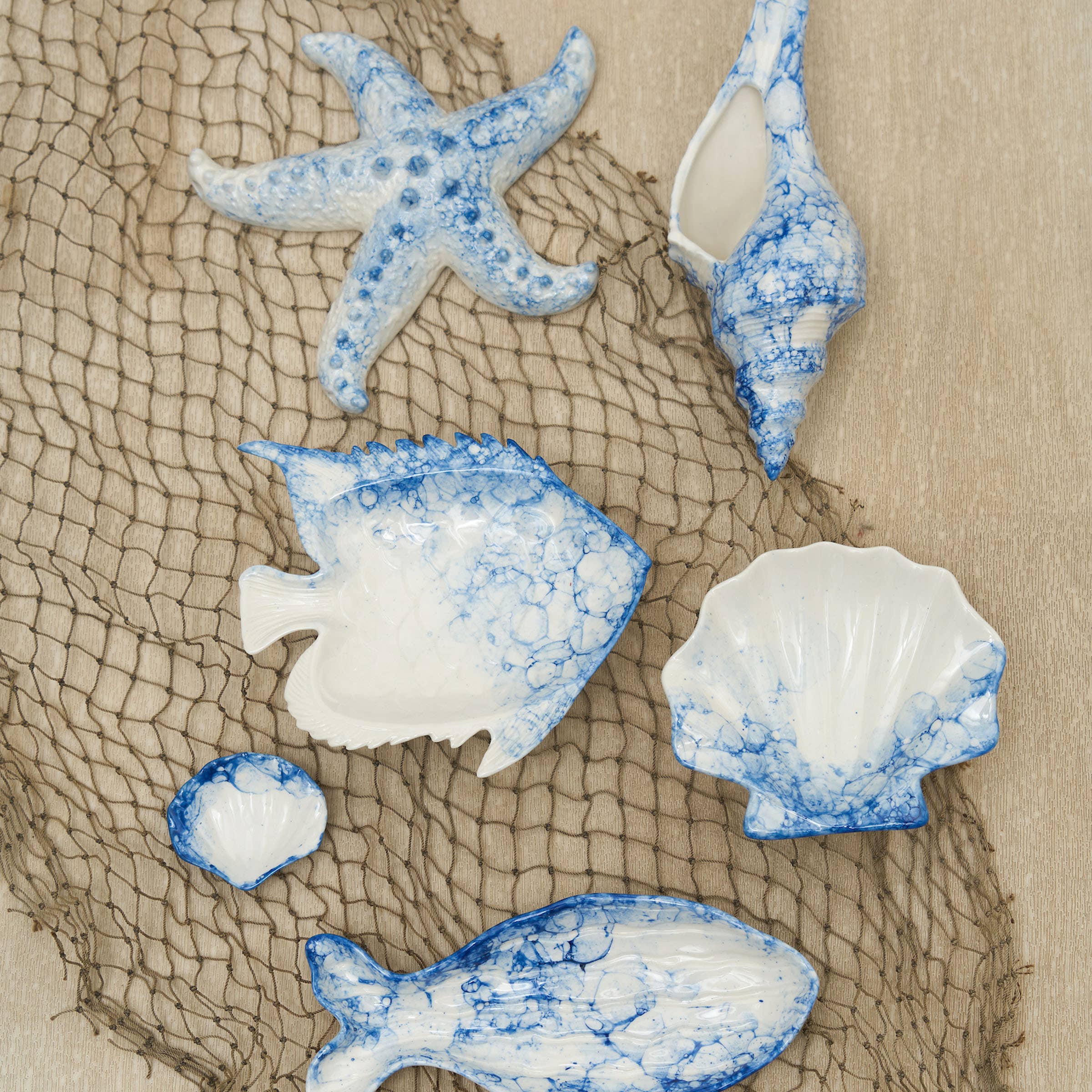 Beachcombers - Blue Starfish Coastal Decorative Figurine
