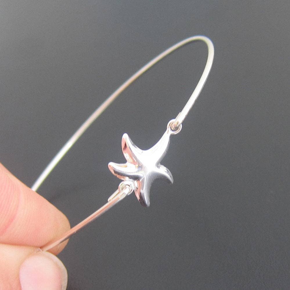 Frosted Willow - Sterling Silver Starfish Bracelet