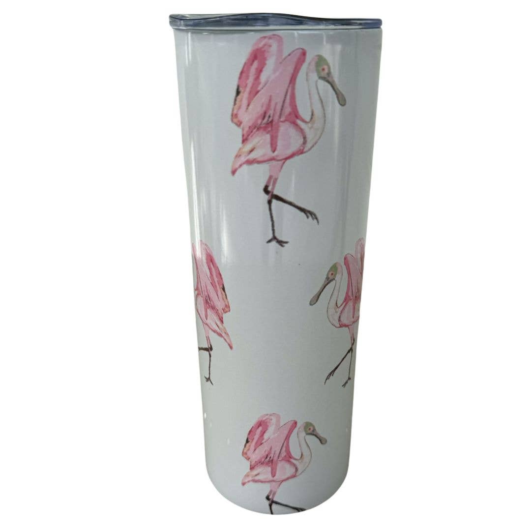 Amanda Wathen Fine Art - Stainless Steel Spoonbill Tumbler
