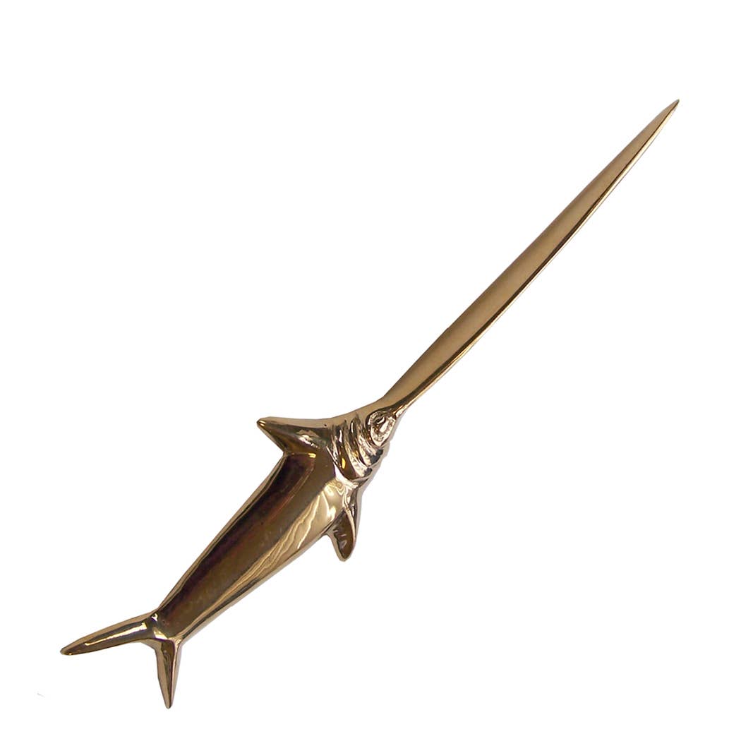 Madison Bay Co. - 7-3/4" Solid Brass Swordfish Letter Opener
