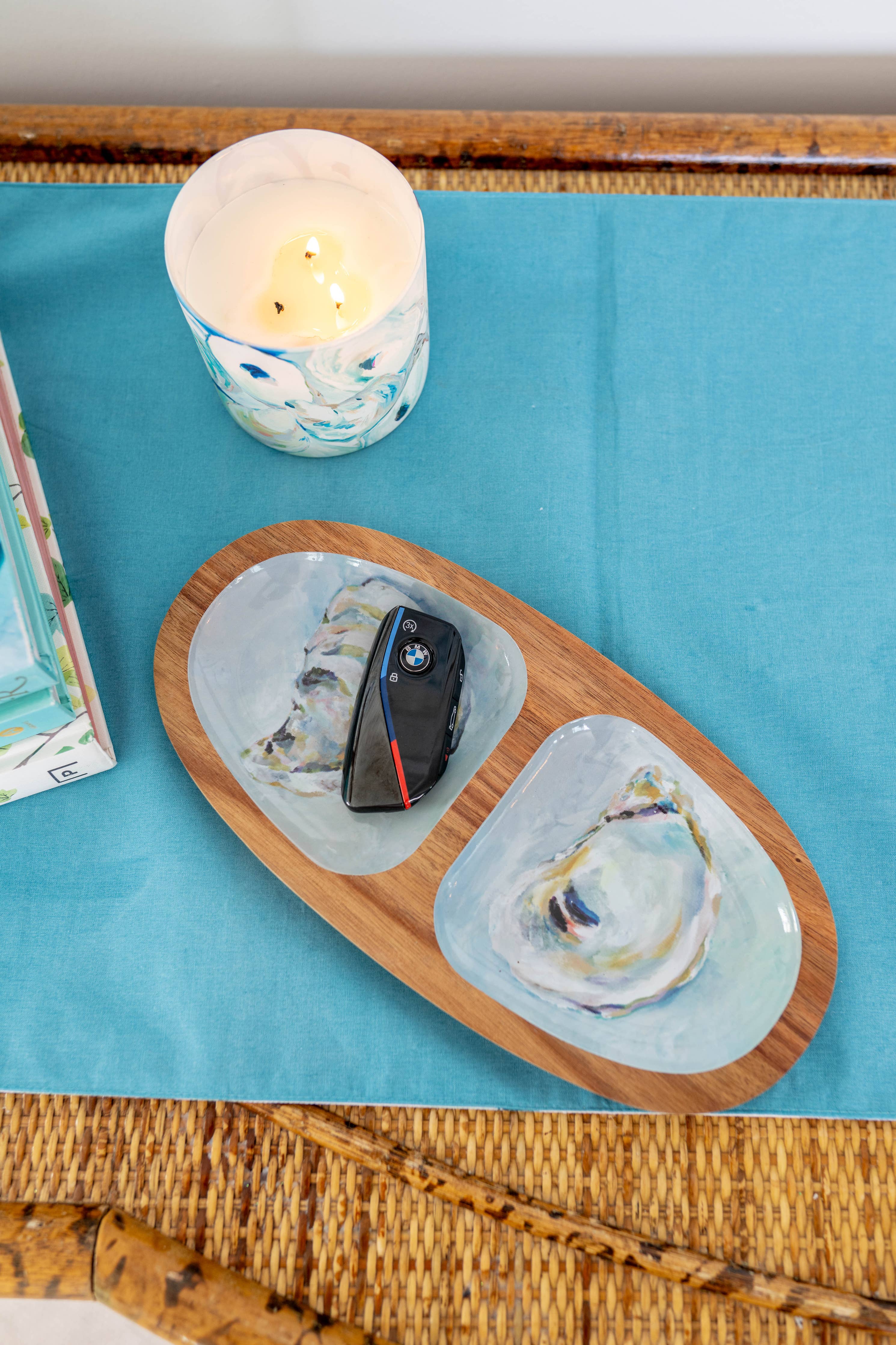 Kim Hovell Art - Wooden Serving Tray (Oval) - Providence