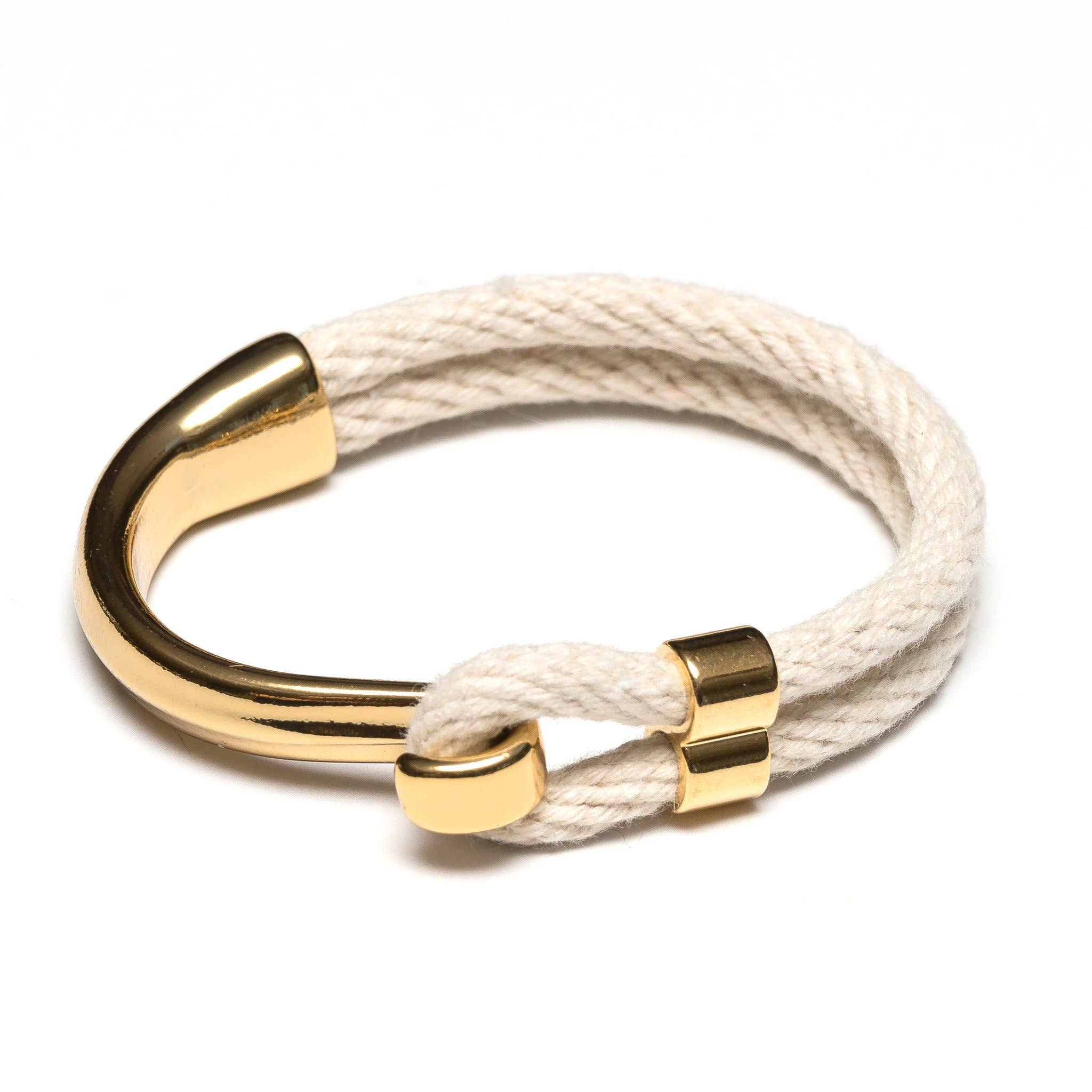 Allison Cole Jewelry - Hampstead - Ivory/Gold - Nautical Rope Bracelet