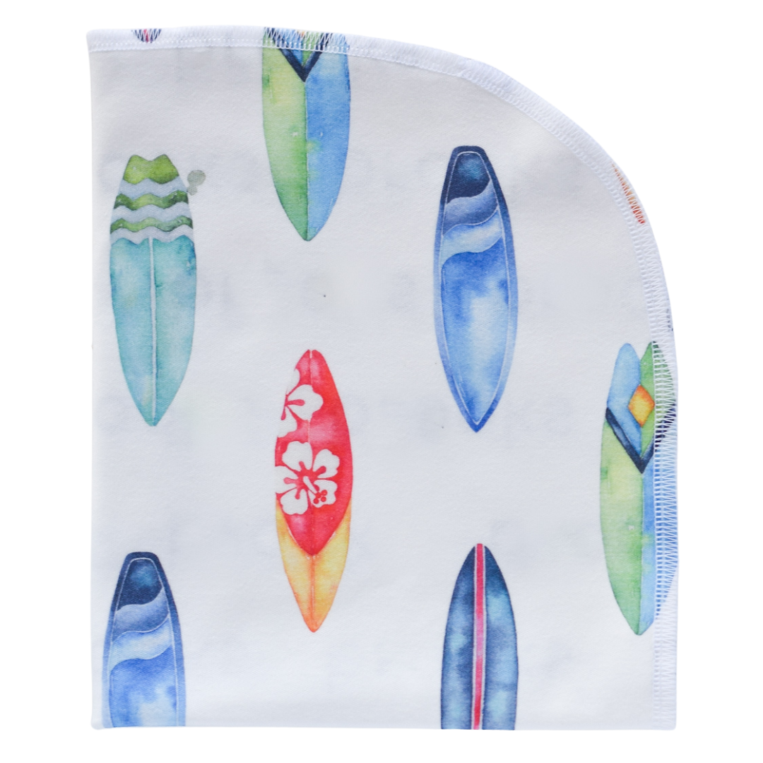 Jennifer Ann - Baby/Kids Organic Blanket - surf boards - STANDARD