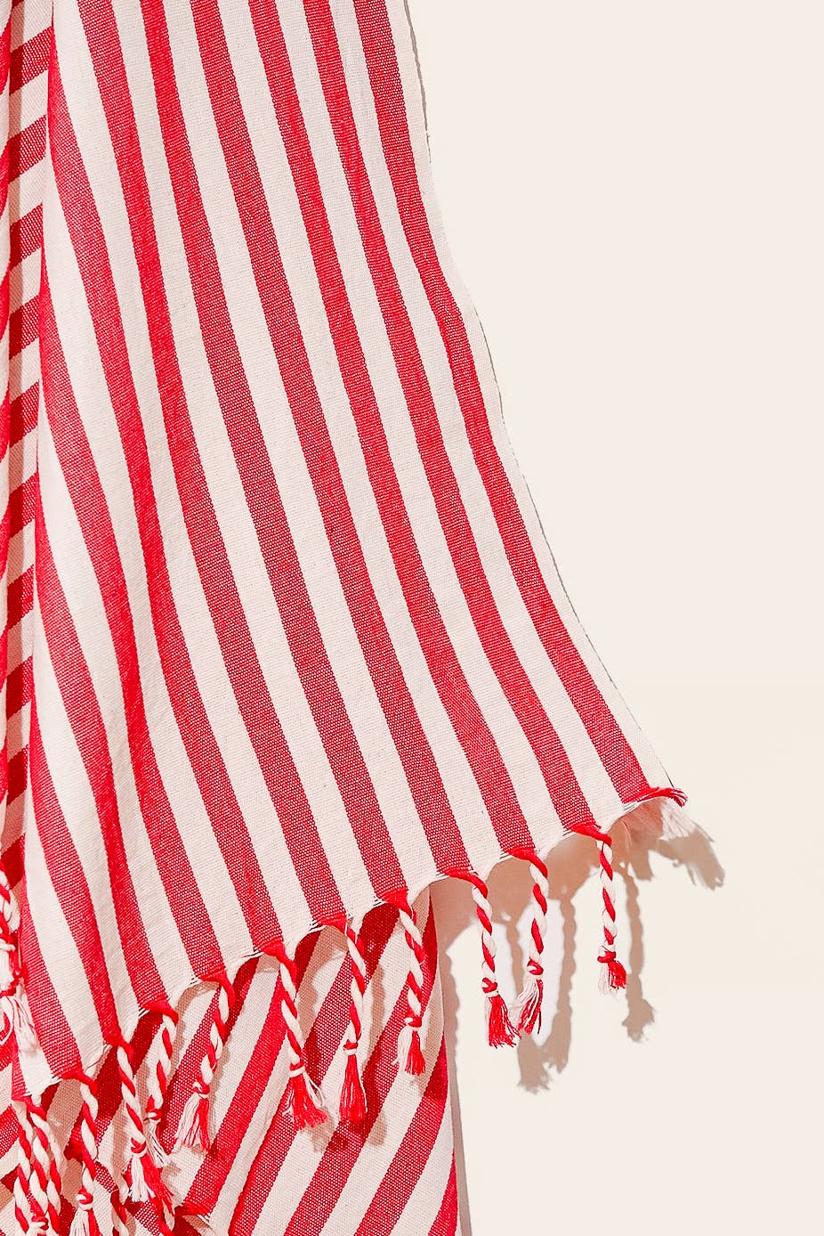 Moa - Red Striped Turkish Beach Towel