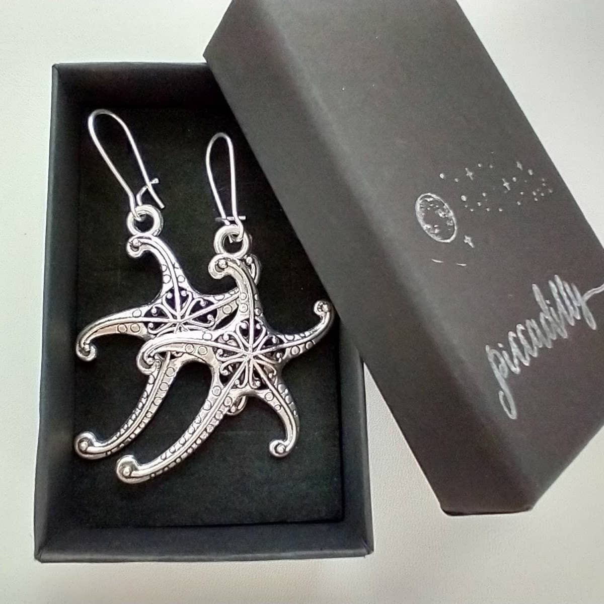 Piccadilly Pendants - Silver Starfish Earrings