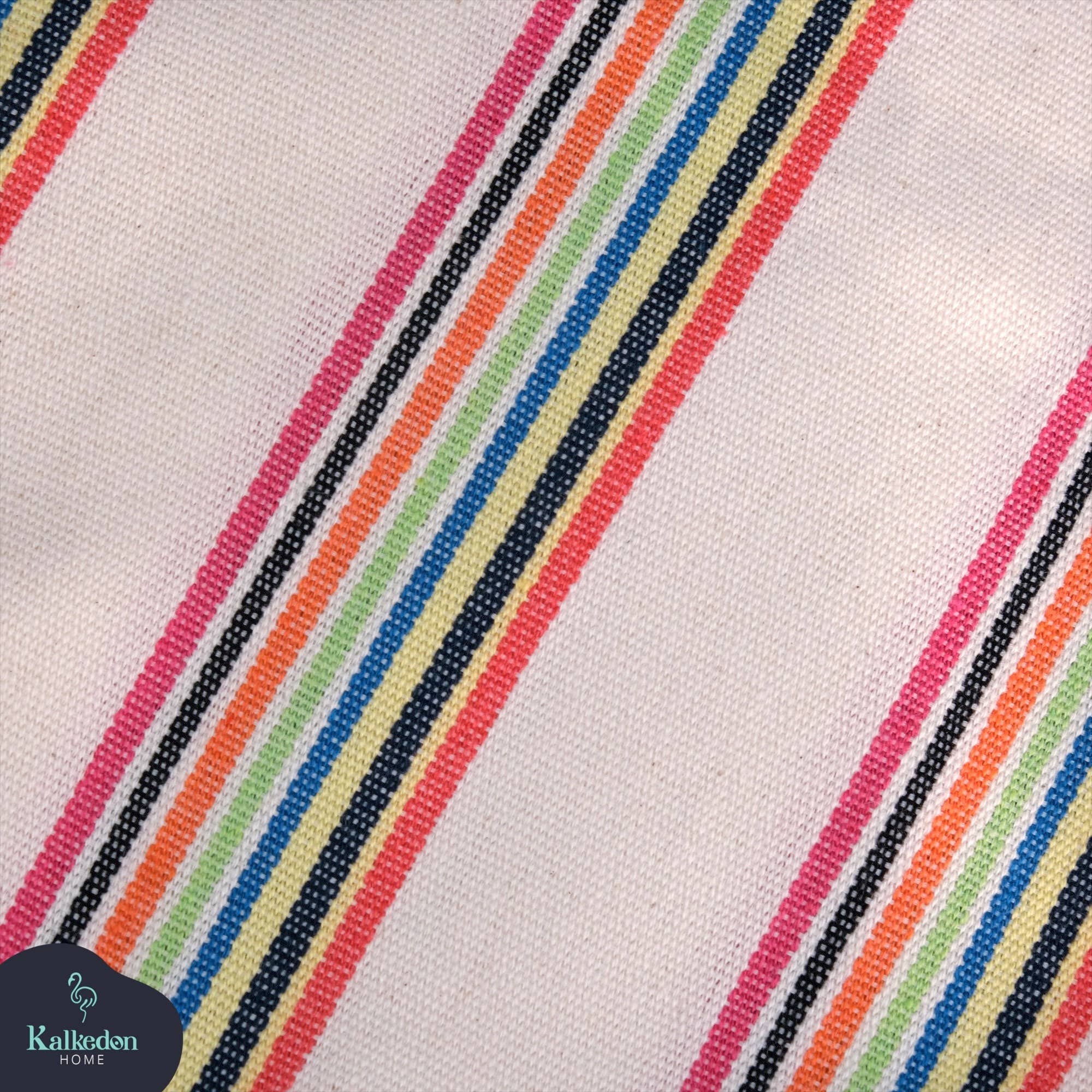 Kalkedon Towels - Turkish Blanket |  Colorful Striped Handwoven Cotton Throw Blanket