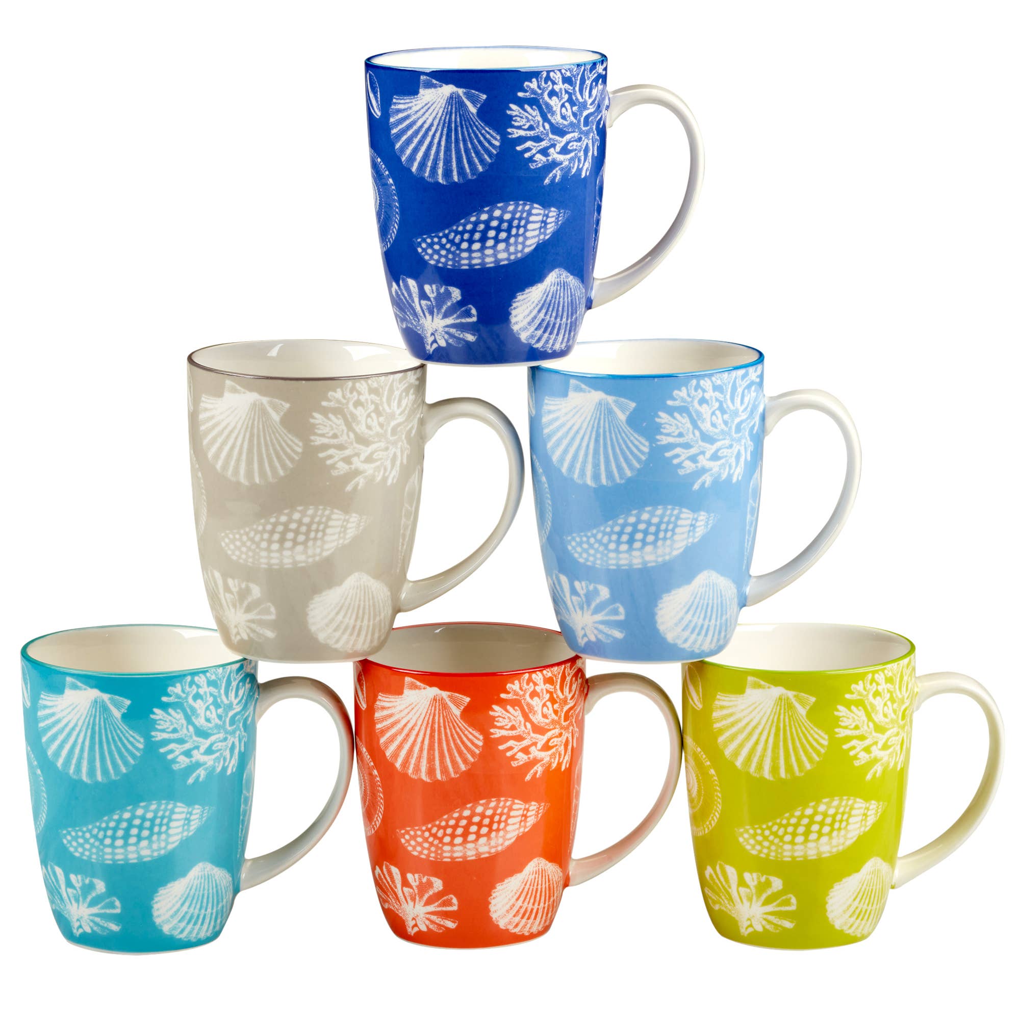 Certified International - Seaside Mugs Set of 6