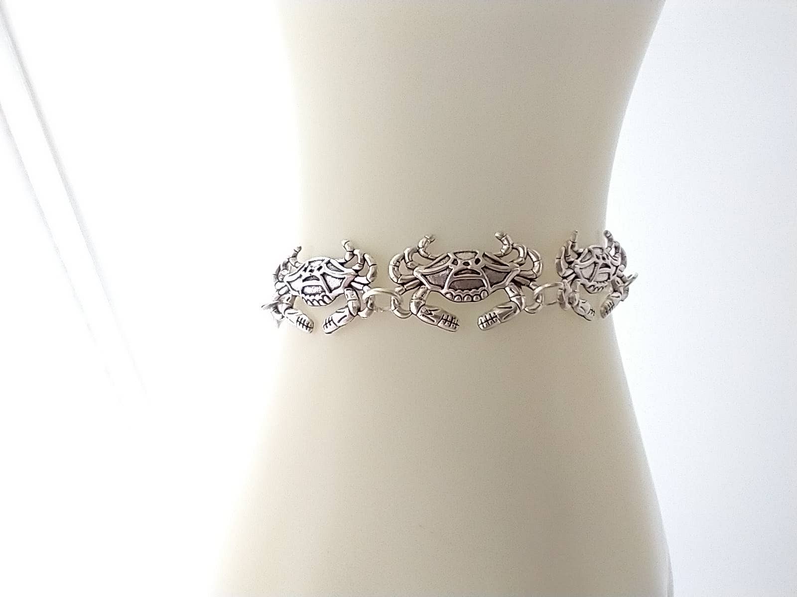 Piccadilly Pendants - Crab Bracelet, Crab Jewelry, Beach Jewelry, Ocean Jewelry