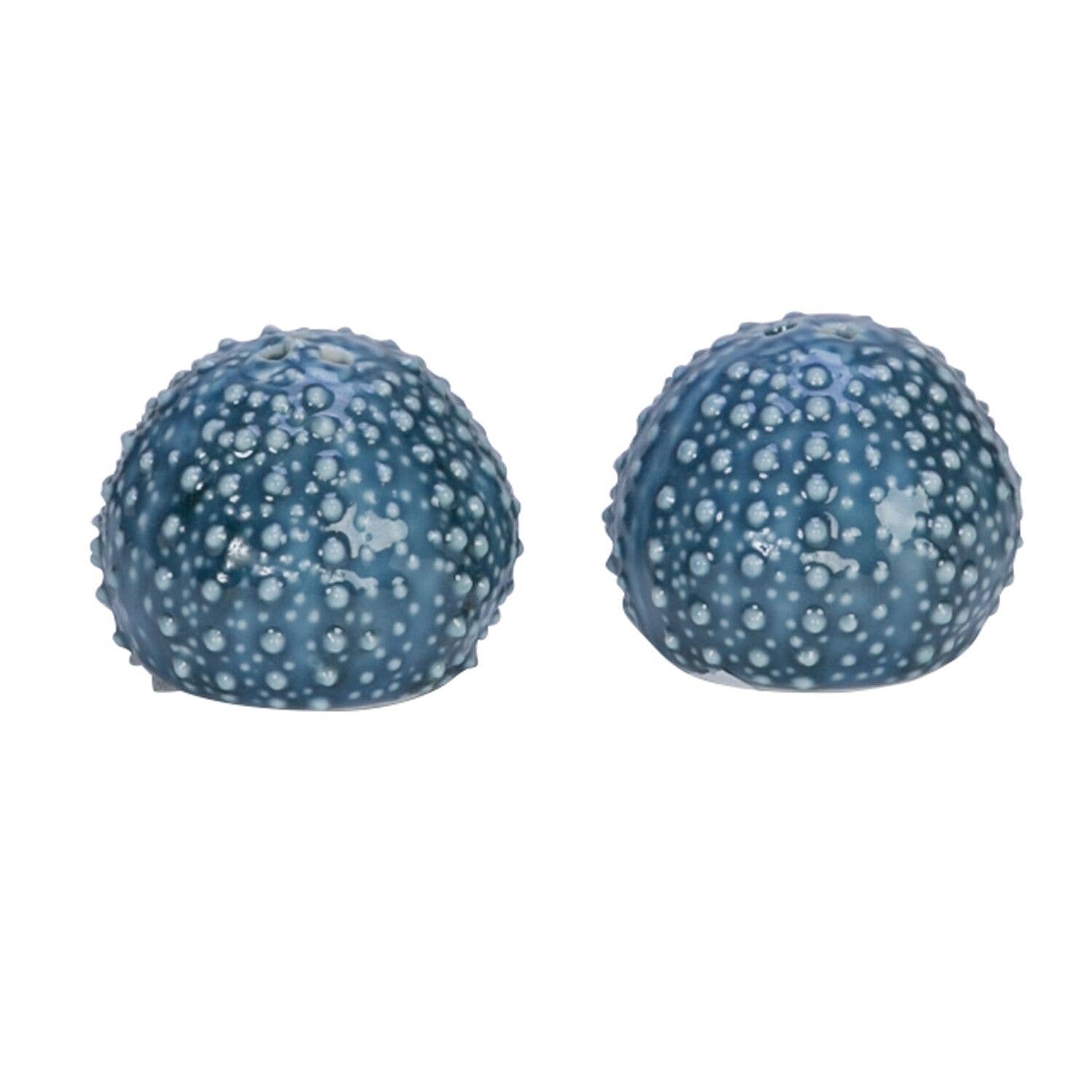 Beachcombers - Blue Sea Urchin Salt & Pepper Shaker Set