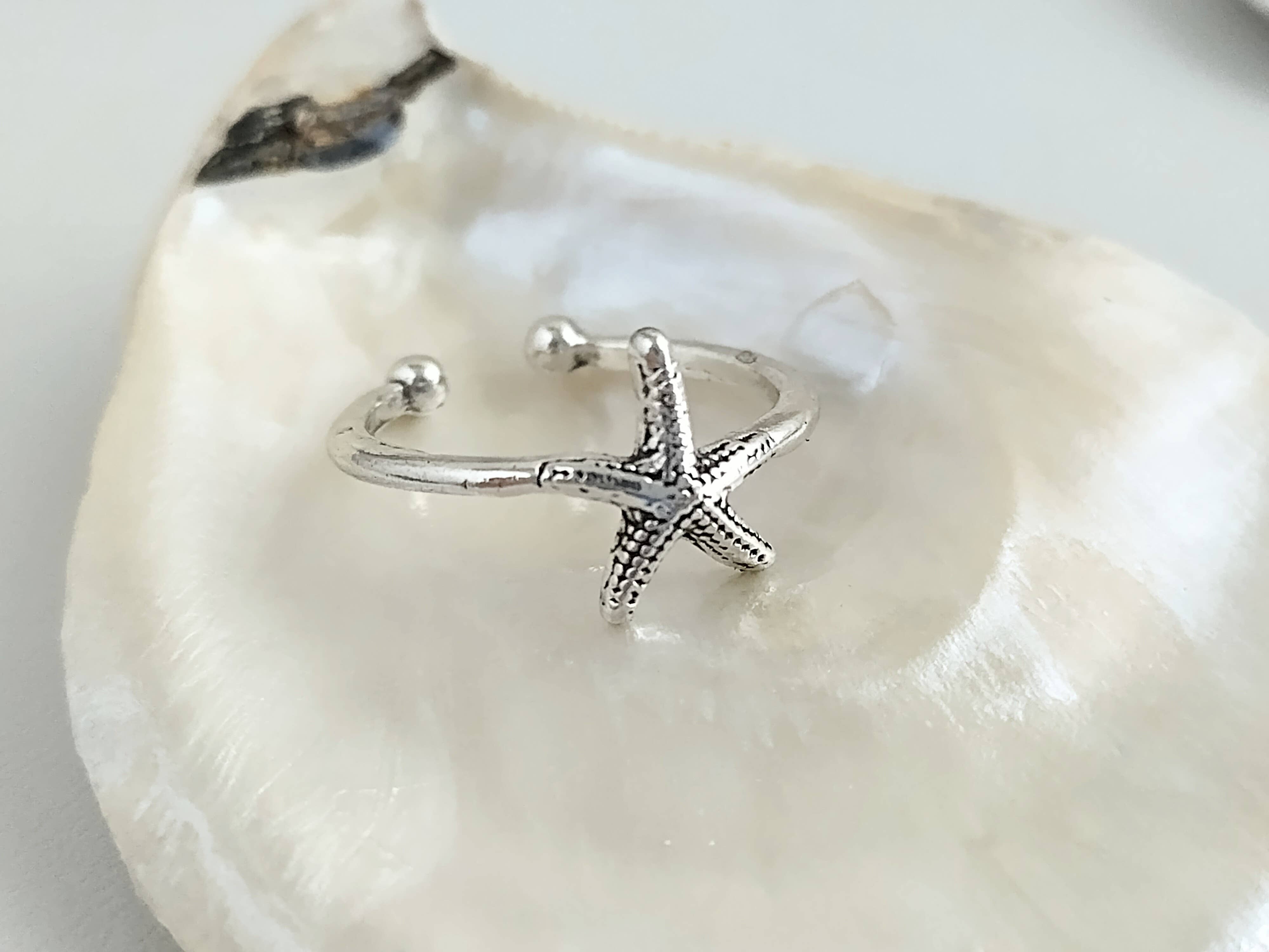 Piccadilly Pendants - Starfish Ring, Nautical Ring, Coastal Jewelry