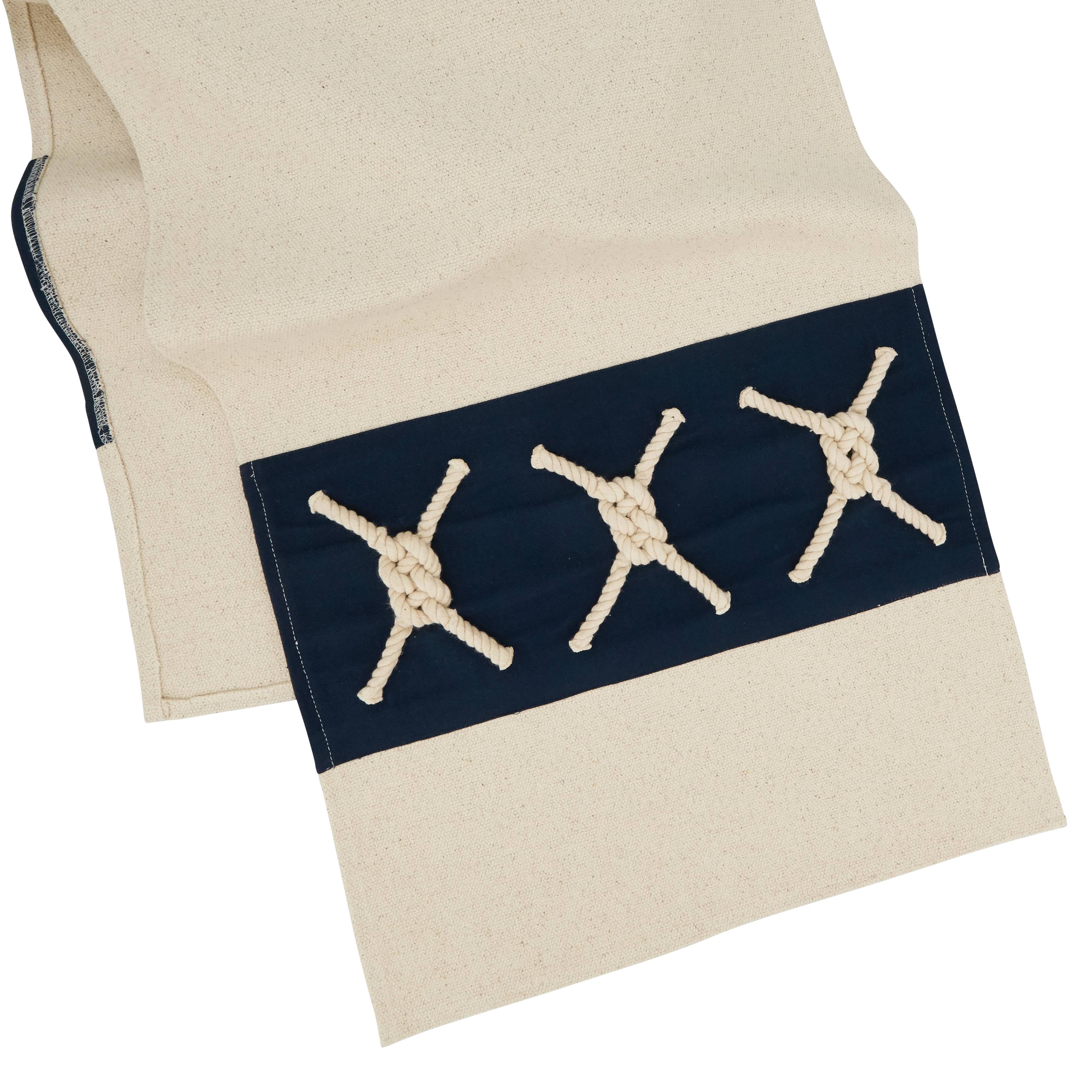 Saro Lifestyle - Rope Knots Applique Runner