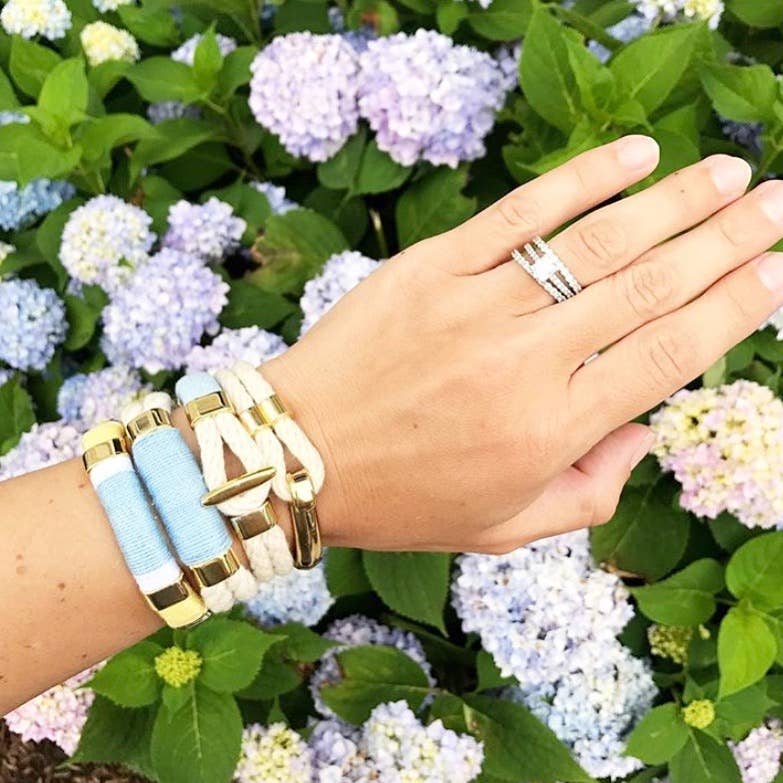 Allison Cole Jewelry - Hampstead - Ivory/Gold - Nautical Rope Bracelet