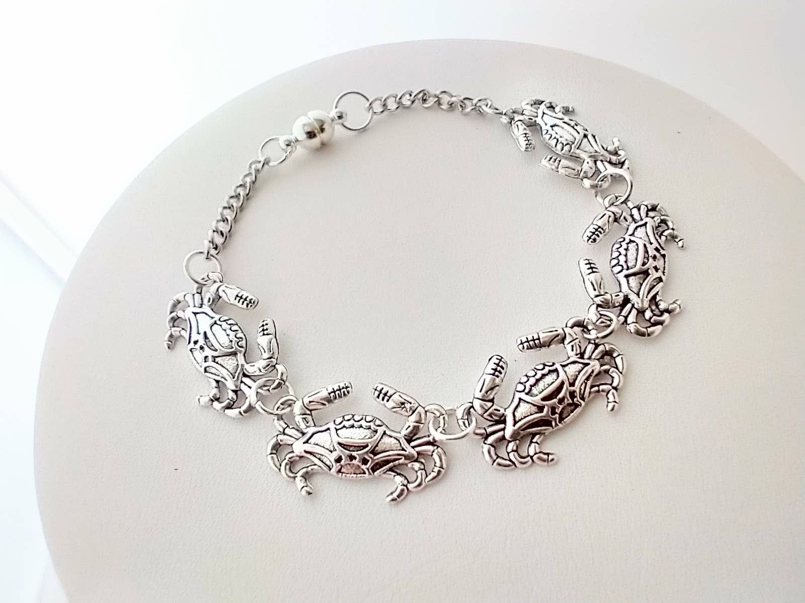 Piccadilly Pendants - Crab Bracelet, Crab Jewelry, Beach Jewelry, Ocean Jewelry