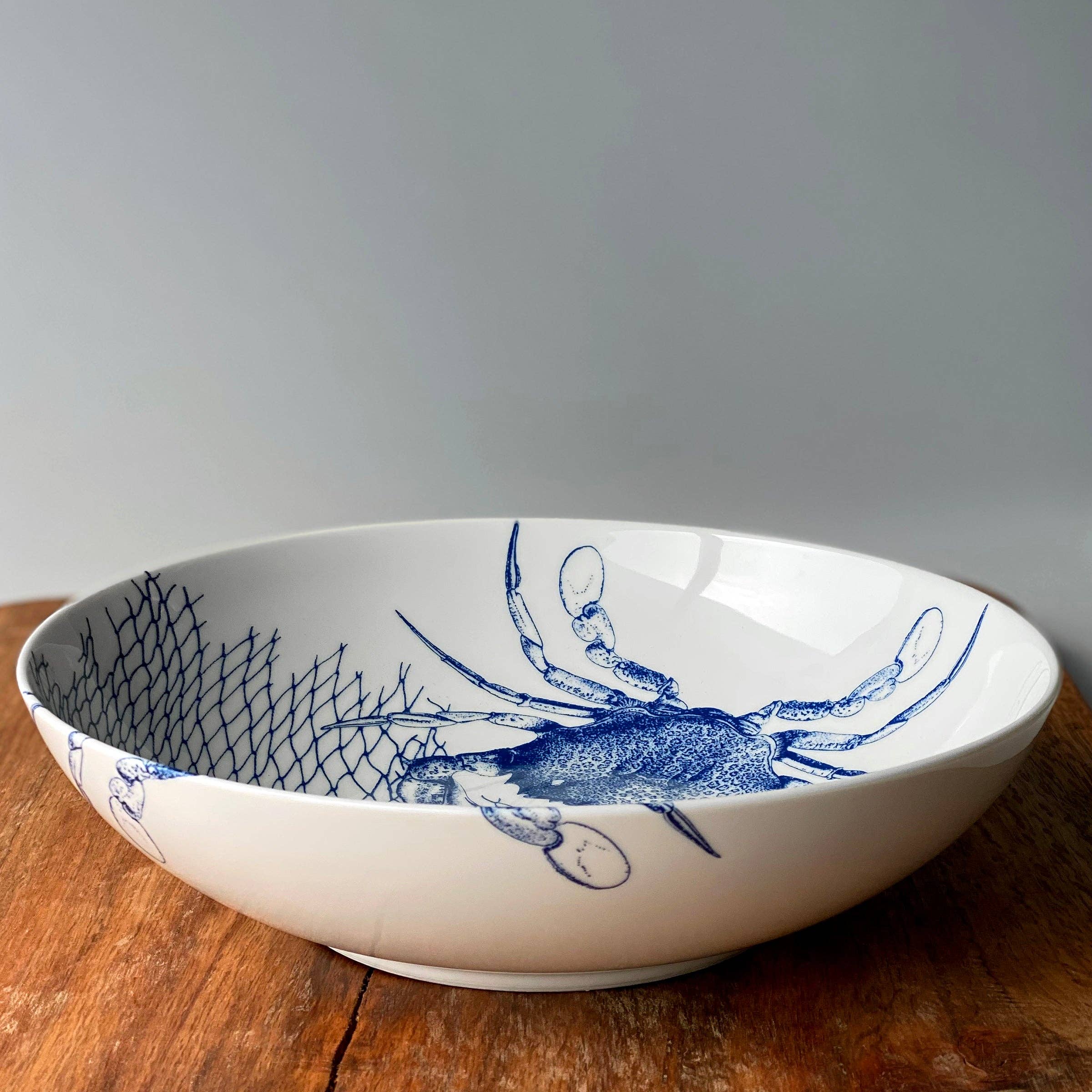 Caskata - Crab Wide Serving Bowl