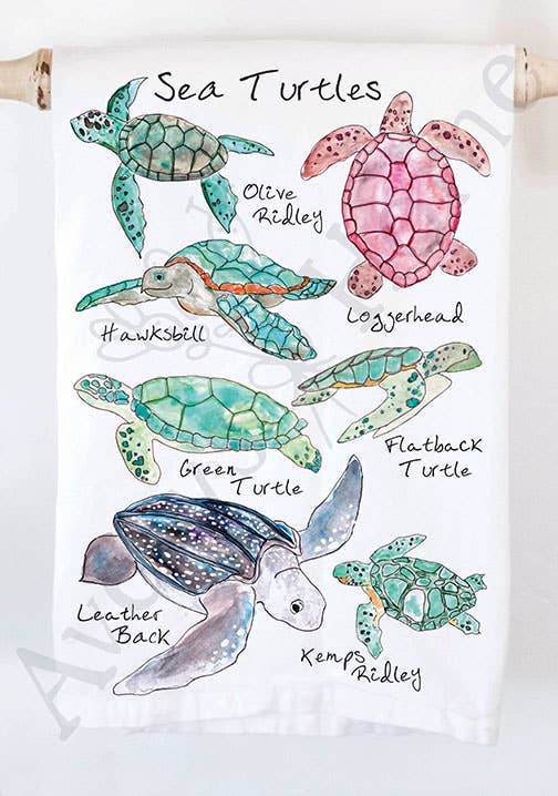Avery's Home - Sea Turtles Ocean Kitchen Towel
