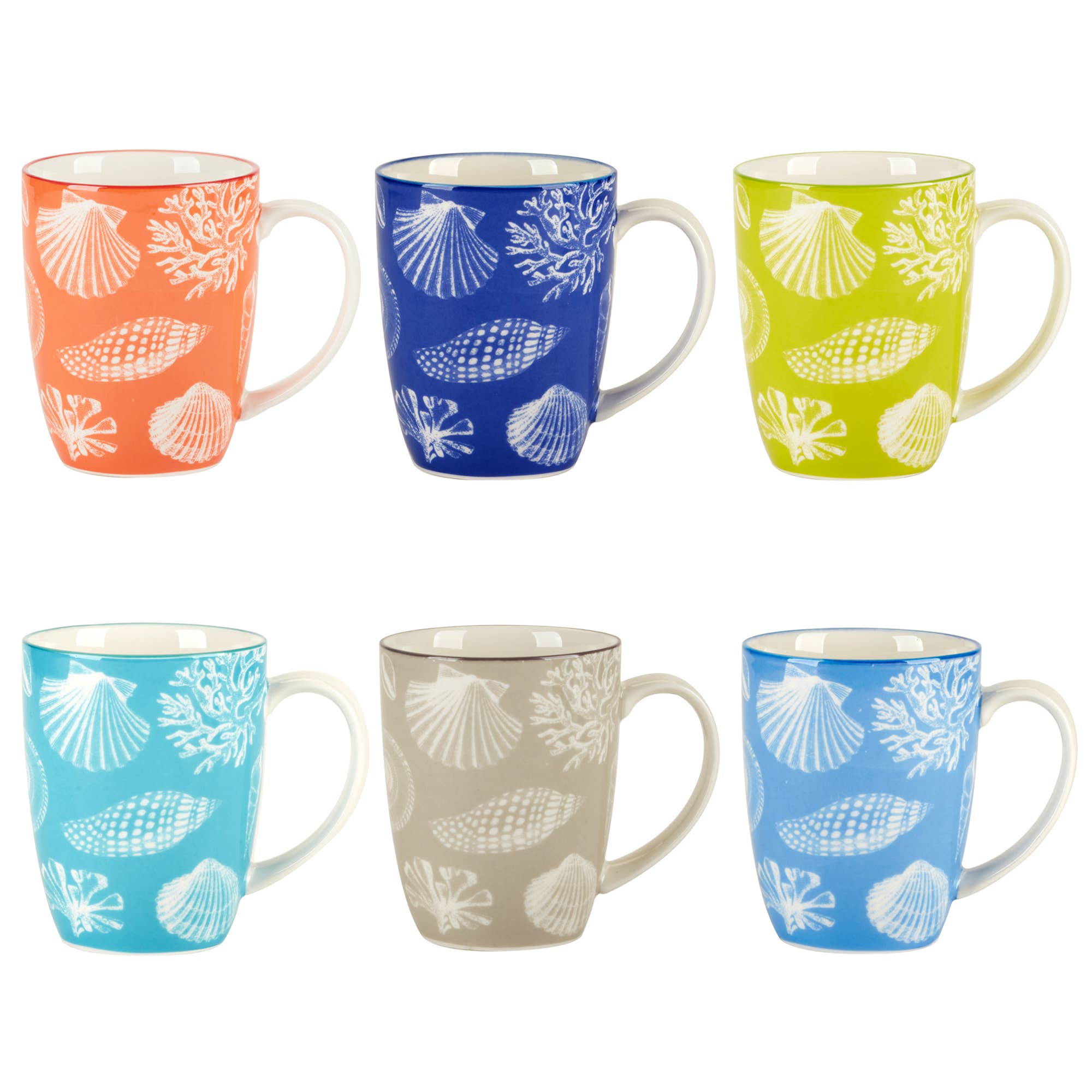 Certified International - Seaside Mugs Set of 6