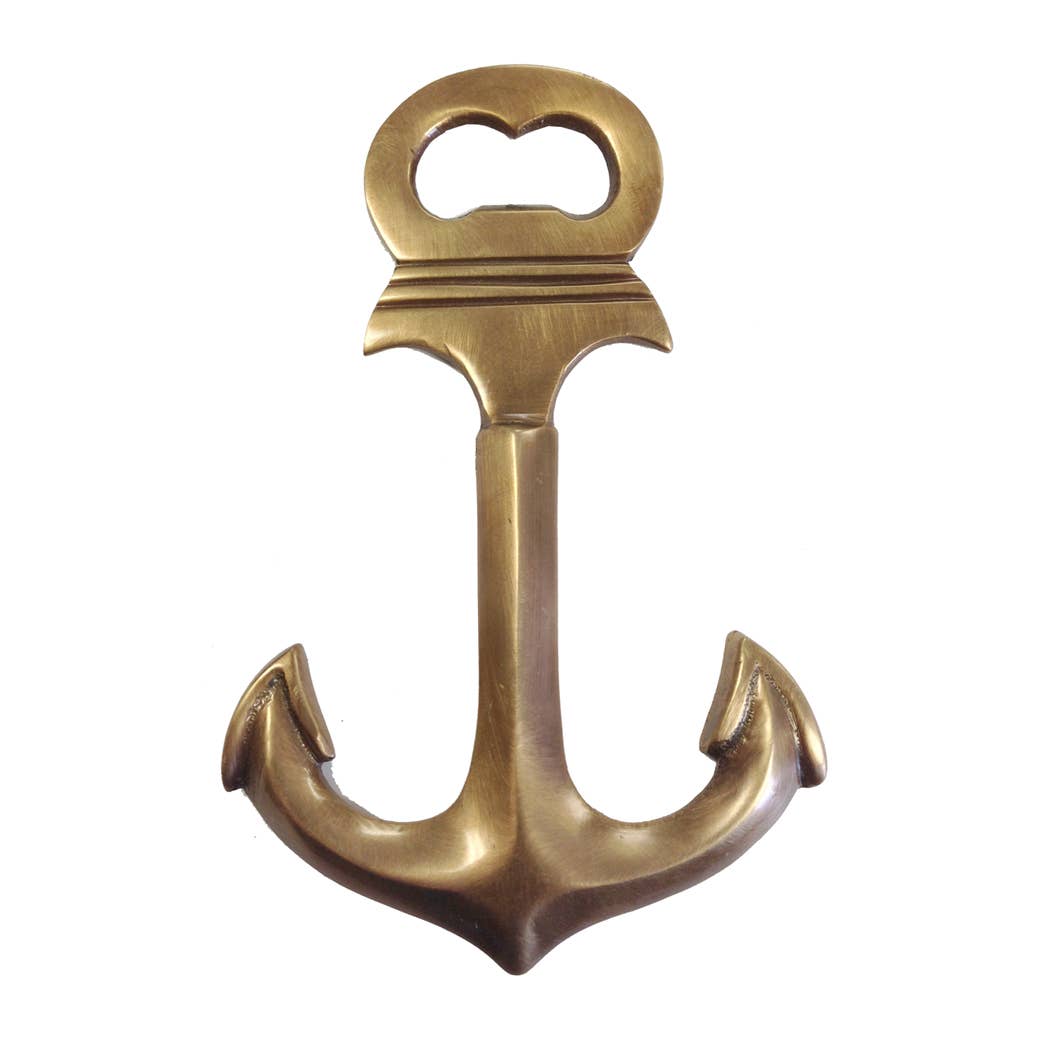Madison Bay Co. - 6" Antiqued Brass Anchor Bottle Opener