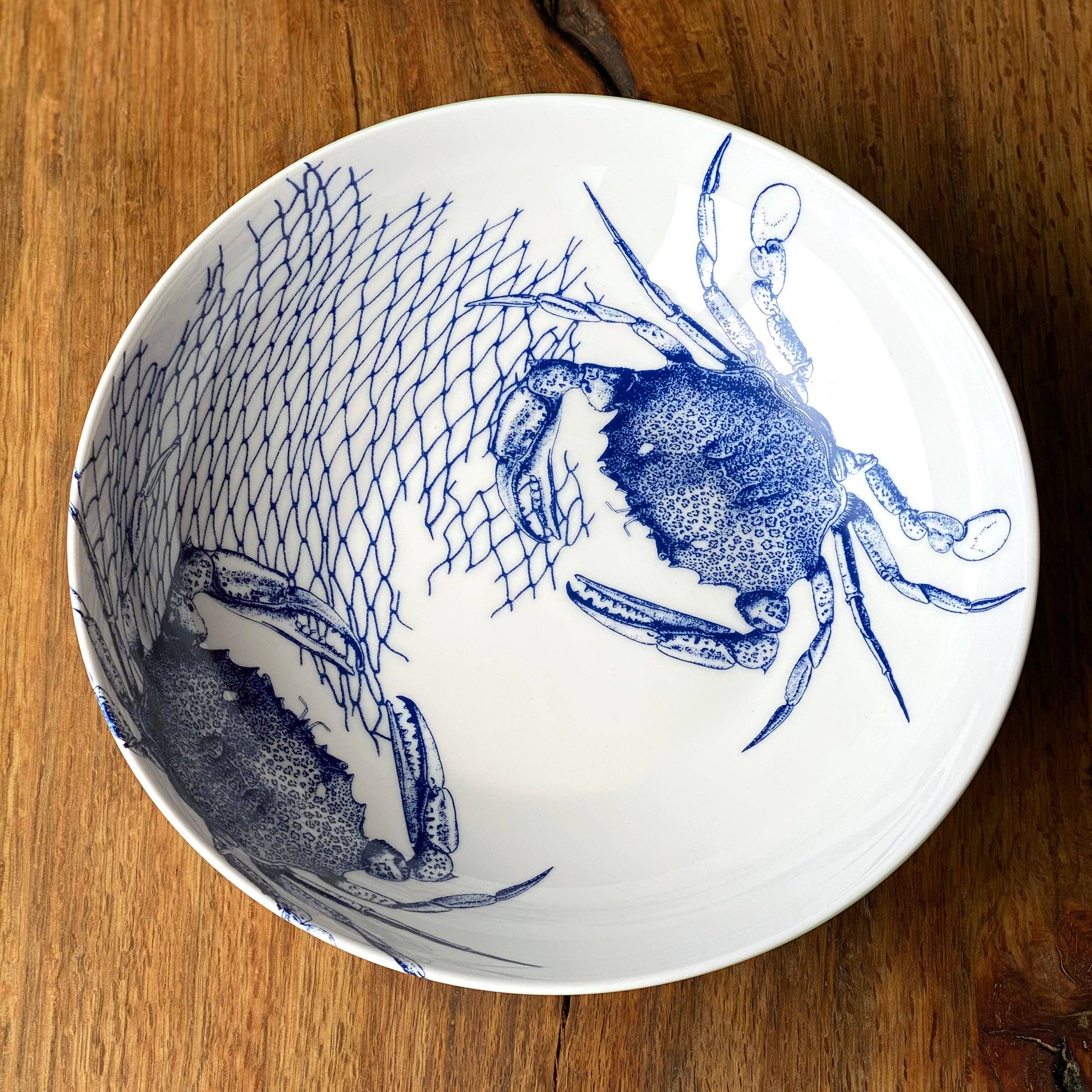 Caskata - Crab Wide Serving Bowl
