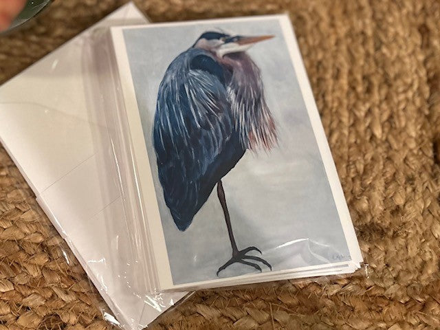 Rachel Migliorino- Blue Heron Notecards