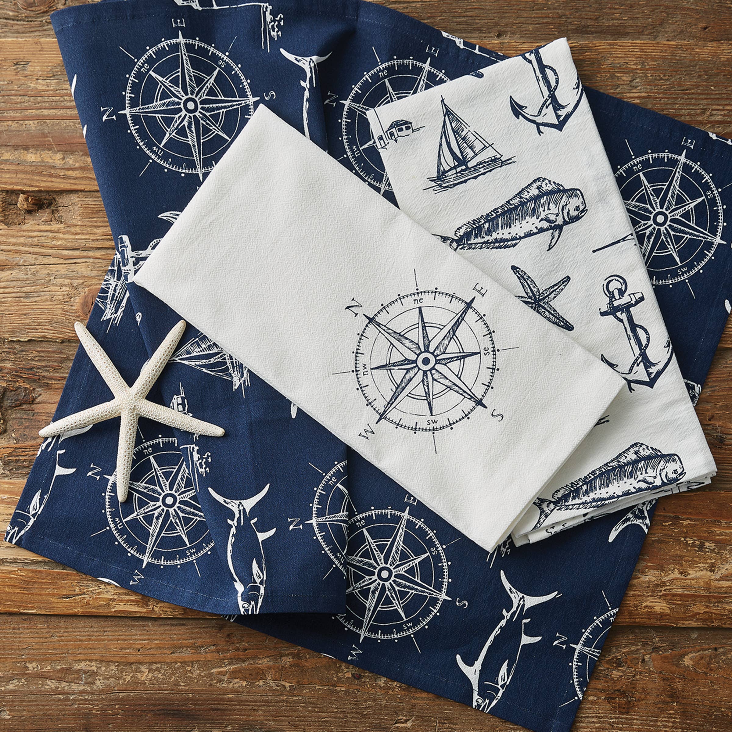 Split P - Captain's Quarters Dishtowel - Natural