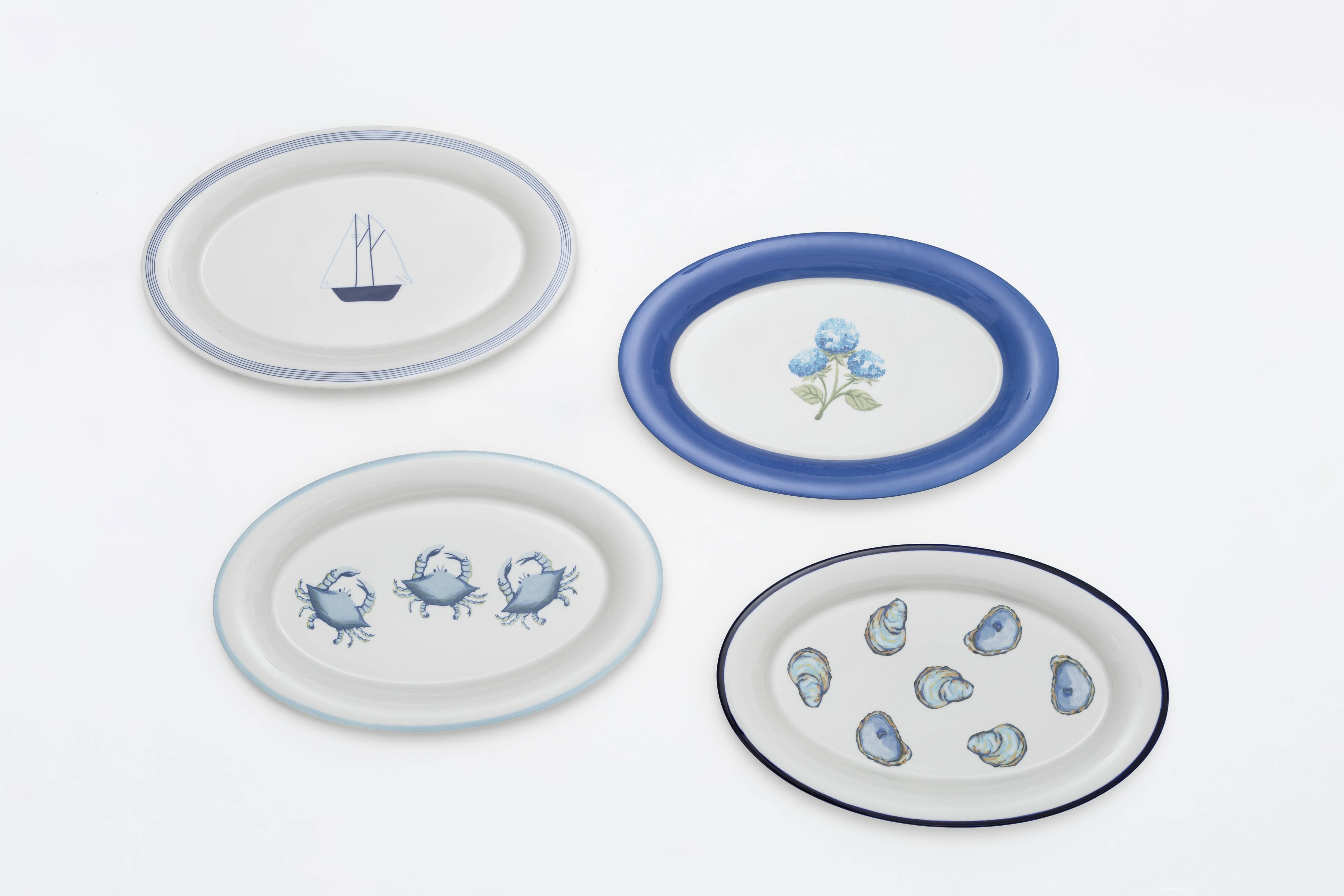 Shard at Home - Serving Piece - Coastal Village Sailboat Platter
