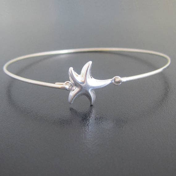 Frosted Willow - Sterling Silver Starfish Bracelet