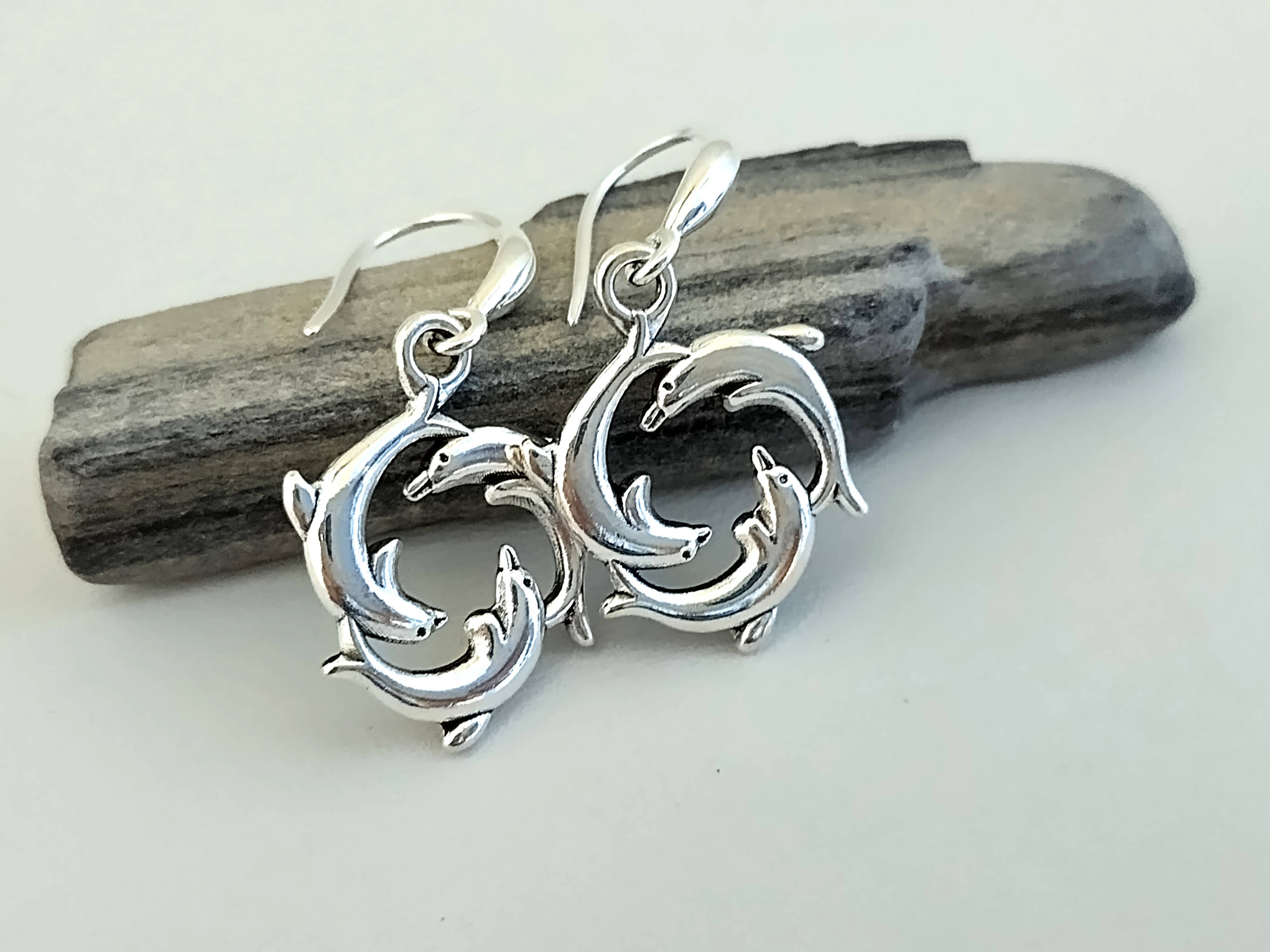 Piccadilly Pendants - Dolphin Earrings, Ocean Earrings, Nautical Earrings