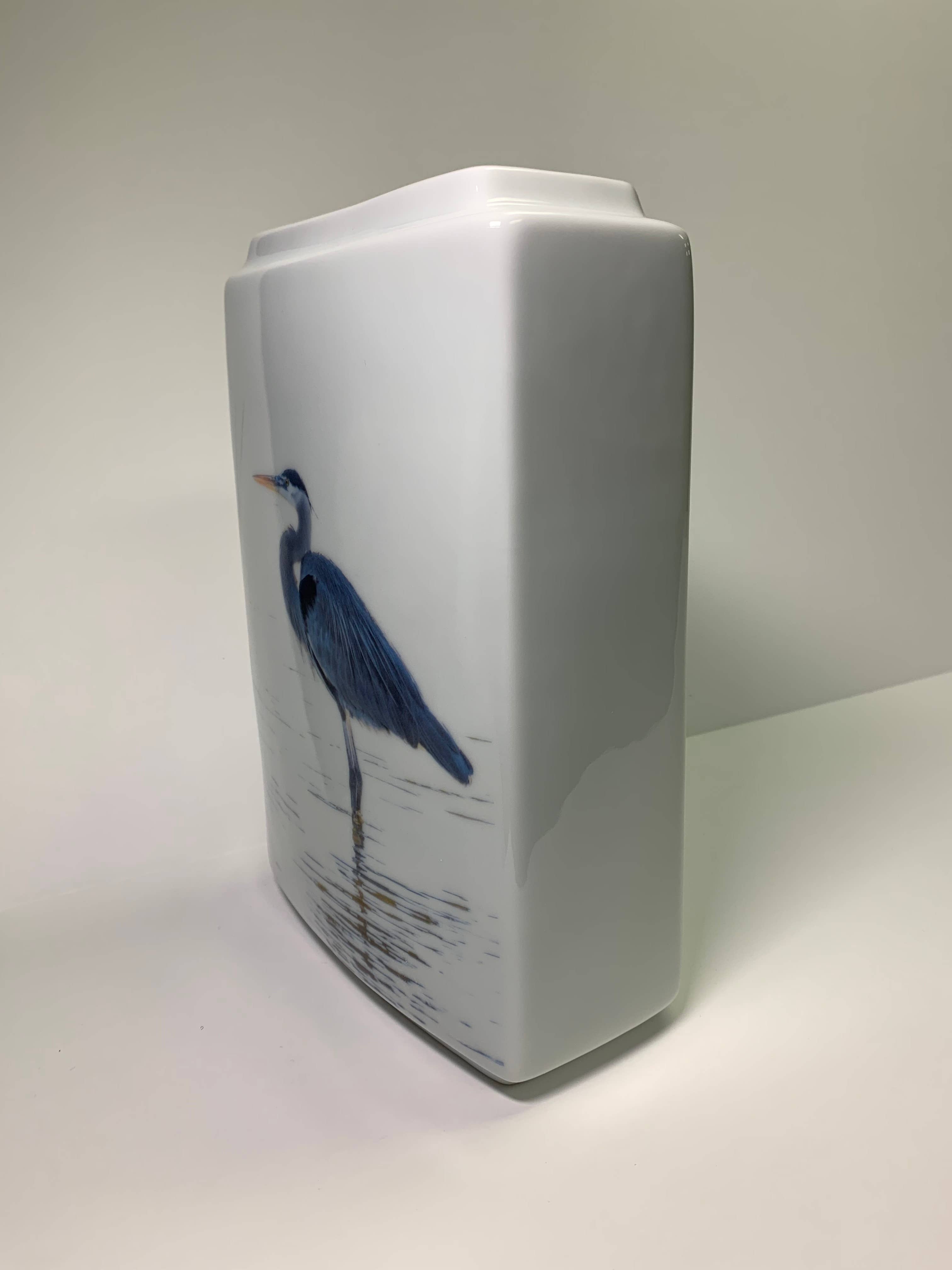 MacHatton & Hall, LLC - Large Blue Heron Vase