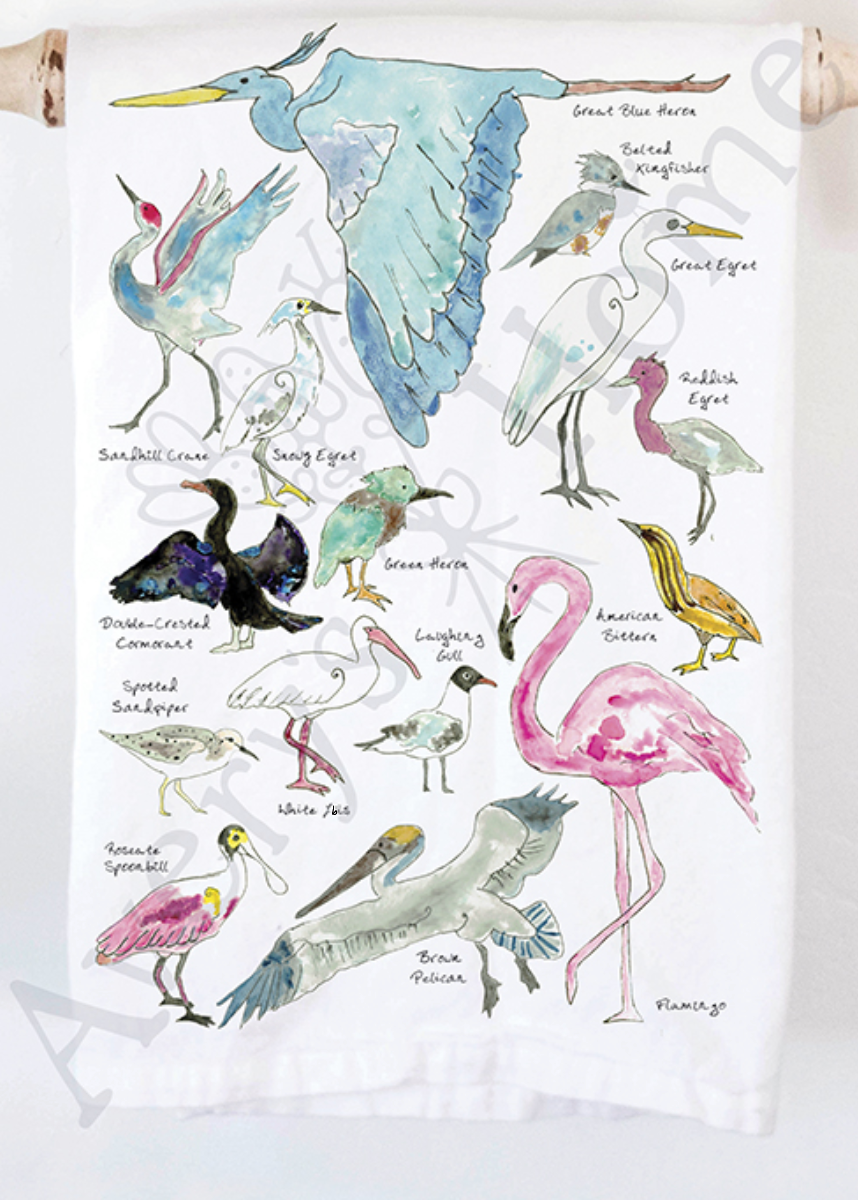 Avery's Home - Coastal Birds Kitchen Towel