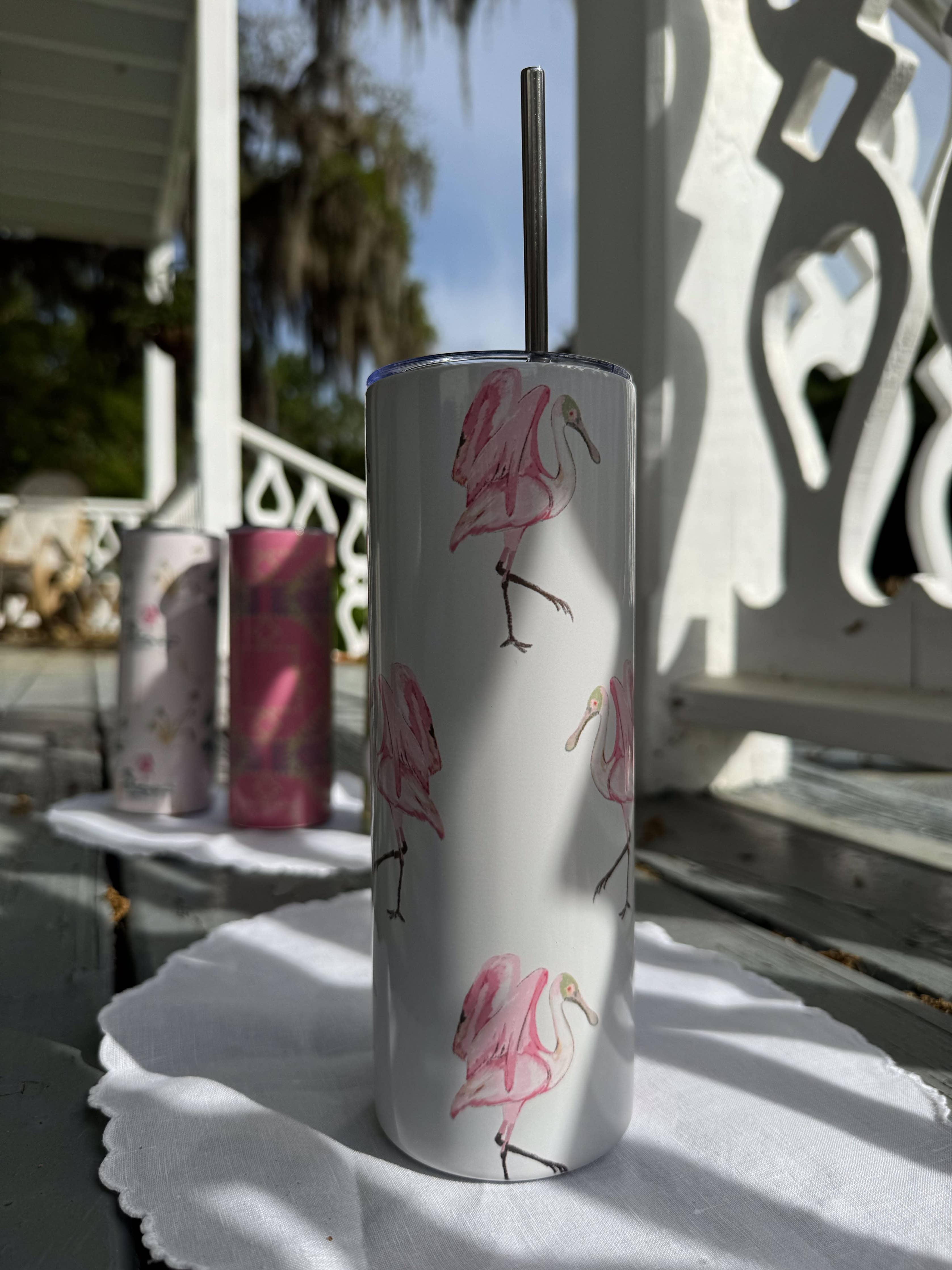Amanda Wathen Fine Art - Stainless Steel Spoonbill Tumbler
