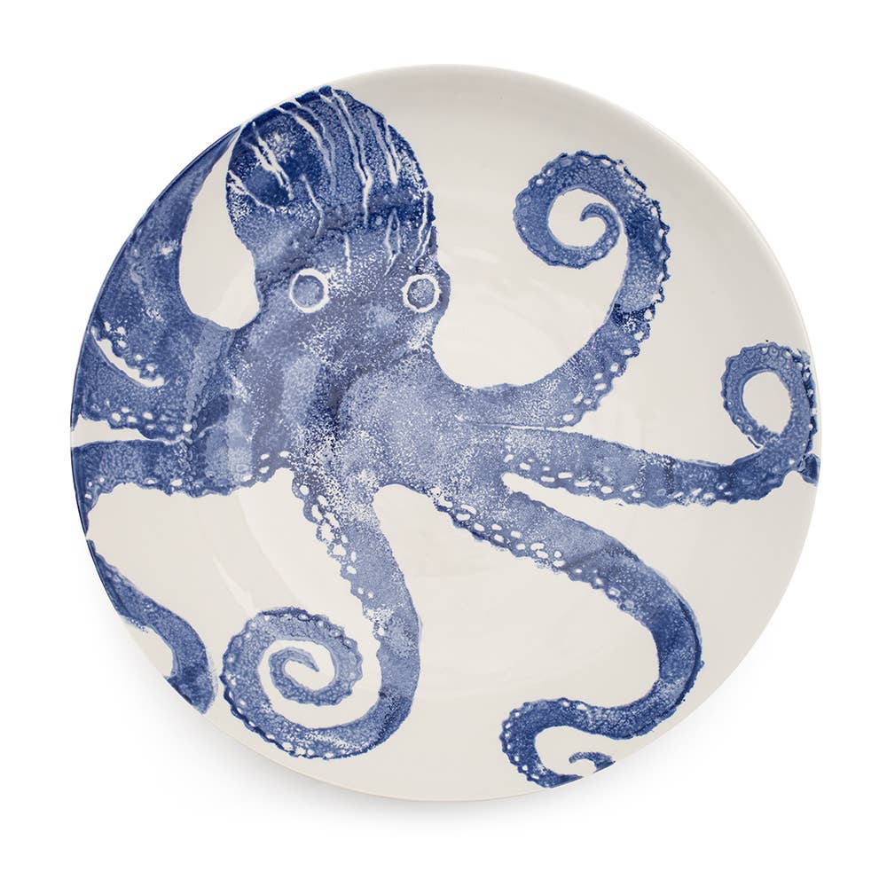 BlissHome - Creatures Octopus XL Bowl Blue | Earthenware